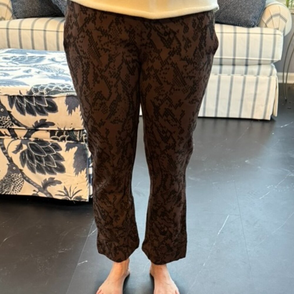 CAbi Snake Skin Cropped Leggings S